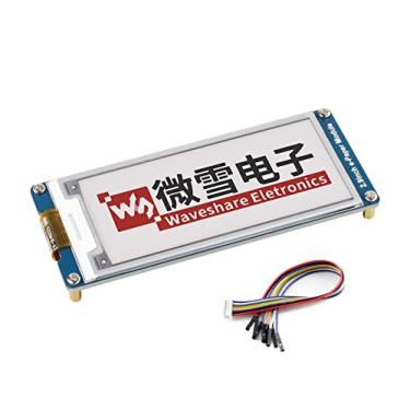 Imagem de Módulo de exibição E-Ink de três cores de 2,9 polegadas (B), resolução de 296 x 128 3,3 V/5 V tela de exibição de papel eletrônico vermelho, preto branco tricolor compatível com interface Raspberry Pi/Arduino/STM32 SPI, atualização completa