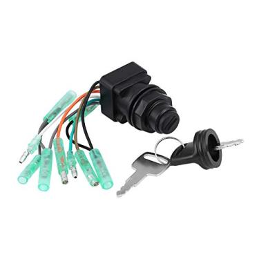 Imagem de Interruptor de chave de ignição, substituição de interruptor de ignição do motor Fydun para caixa de controle de popa 37110-99E00 37110-92E01
