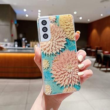Imagem de Capa de telefone de flores coloridas de luxo para samsung s22 s21 ultra s20 fe plus a51 a71 a32 a13 a33 a72 a52 a53 5g tampa traseira, a06, para samsung s21 ultra