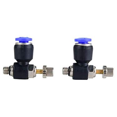 Imagem de Válvula de encaixe pneumático fácil conexão ampla aplicação regulador pneumático montagem ferramentas de equipamento pneumático peças de equipamentos pneumáticos (SL-M5)