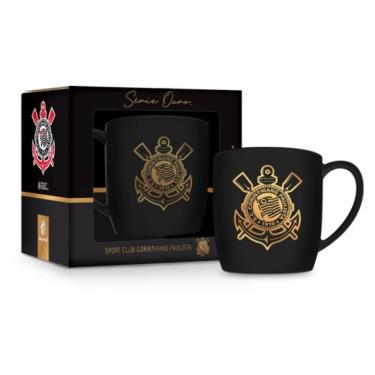 Imagem de Caneca de Porcelana Urban Corinthians - Série Ouro - 360 ml - Brasfoot