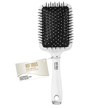 Imagem de Hot Tools Escova de remo Pro Artist™ White Gold Collection com infusão de carvão | Refrescante de cabelo
