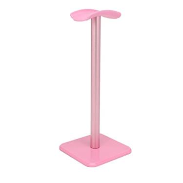 Imagem de Suporte para Fone de Ouvido, Suporte para Fone de Ouvido Suporte para Fone de Ouvido para Jogos Com Barra de Suporte de Alumínio Encosto de Cabeça Flexível Com Canto Arredondado (Rosa)