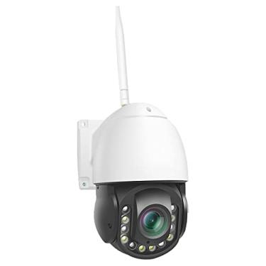 Imagem de Câmera de segurança externa 3MP Câmera de segurança sem fio com zoom óptico de 30x, visão noturna colorida e detecção de movimento - IP66 impermeável para vigilância doméstica e comercial