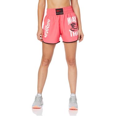 Imagem de Short Calção Uniforme Treino Muay Thai Feminino - Pink - M