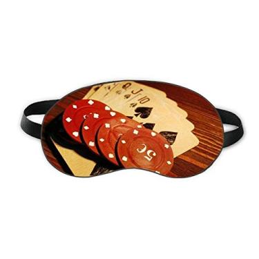 Imagem de Red Chip Gambling Photo Sleep Eye Shield Soft Night Vlindfold Shade Cover