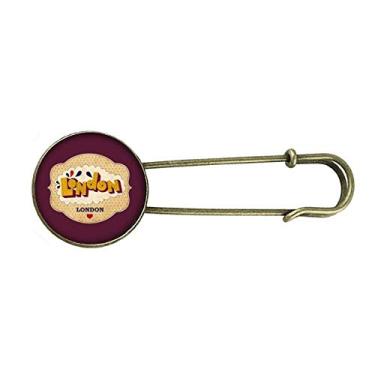 Imagem de Umbrella UK London Stamp British Retro Metal Broche Clip Joias
