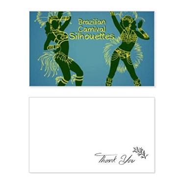 Imagem de Hula Contorno do Brasil Brasileiro Cartão de agradecimento Cultural, Aniversário, Papel, Saudações de Casamento