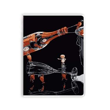 Imagem de Diário de capa macia para decoração de balde de gelo com capa de goma de vidro