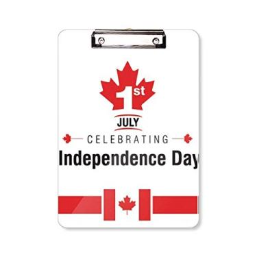 Imagem de Prancheta da bandeira da folha de bordo do Canadá, pasta, bloco de notas A4