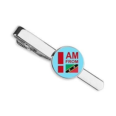 Imagem de Clipe de gravata I Am From Kitts Nevis para presente de homem de negócios