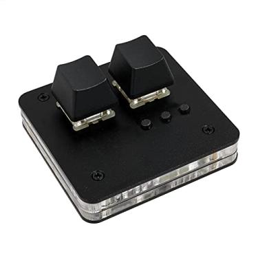 Imagem de Teclado de 2 teclas nono para OSU Gaming Keyboard Red Switch Cherry/Gateron Red Switch Teclado mecânico de uma mão para OSU (Preto 5chaves)