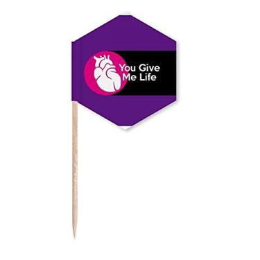 Imagem de Mother River Life Art Déco, presente moderno, palitos de palito, palitos de cupcake, festa celebração