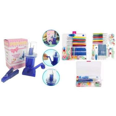 Imagem de Maquina Tricotin I-cord + 16 Agulhas Crochê E Acessórios