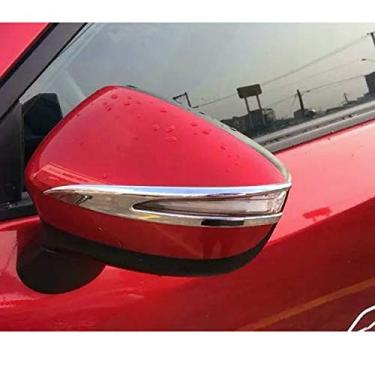 Imagem de JIERS Para Mazda CX5 2015-2016 CX3 2015-2018, acessórios de acabamento de tampa do espelho retrovisor da porta do carro cromado
