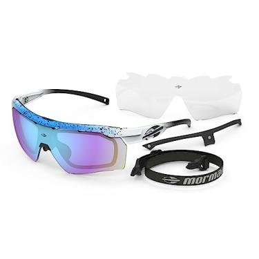Imagem de Mormaii Smash 2 Azul C/Branco - Óculos de Sol Esportivo Unissex-Adultos