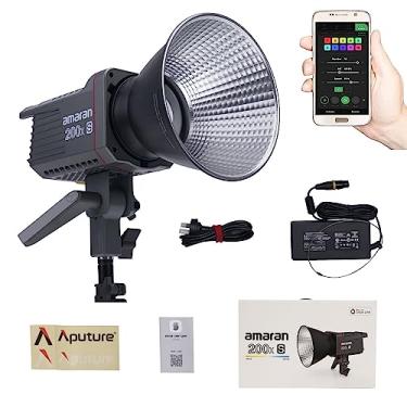 Imagem de EACHSHOT Amaran 200x S 200xs Bi-Farben COB LED-Videolicht, DC/AC Stromversorgung, APP Control Continuous Studio LED Light für Portrait, Studio, Interview und Filmaufnahmen