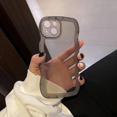 Imagem de Estojo de telefone ondulado transparente bonito para Xiaomi Poco F4 POCO X4 GT F5 Pro F3 F2 Pro M3 Pro Candy Capa transparente à prova de choque, tinta dbl, para Poco F5