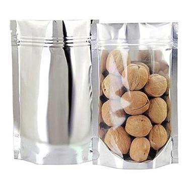 Imagem de Saco Stand Up Pouch Metalizado com visor 12x17+3 Zip 50un