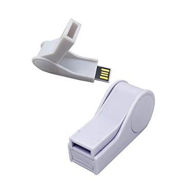 Imagem de OneSquareCore 128 GB Apito forma USB 2.0 Flash Drive USB Flash Drive pen drive pen drive pen drive USB Memory Stick USB Drive disco flash USB Thumb Drive U disco pen drive USB Stick (branco)