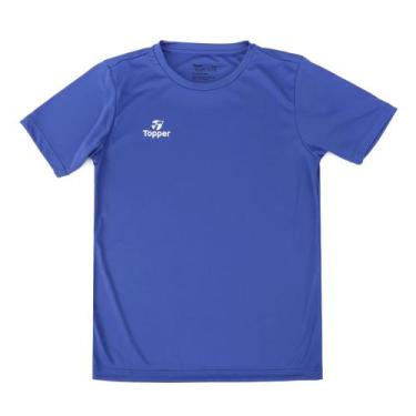 Imagem de Camiseta Masculina Topper Classic Plus Size Azul