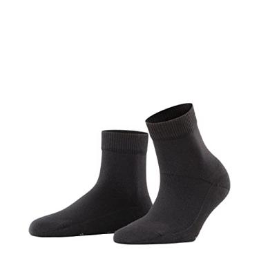 Imagem de FALKE Meias femininas Light W Hp para carinho de algodão merino lã preta cinza rosa branco 1 par, Preto (Preto 3000), 8-10.5