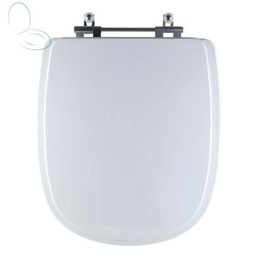 Imagem de Tampa Vaso Sanitário Madeira Laqueada Sabatini Branco Para Bacia Icasa