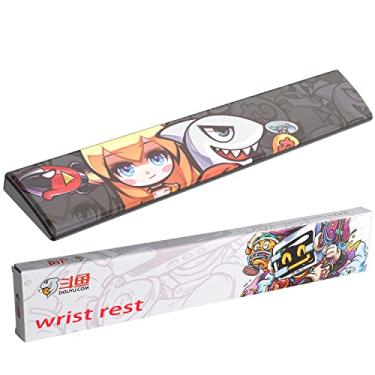 Imagem de ZIYOU LANG teclado descanso de pulso com espuma de memória ergonômica e pulso PU, base de borracha antiderrapante 80% 87KeysTKL tamanho 14,09 x 2,75 polegadas, 0,59 polegadas (15mm)