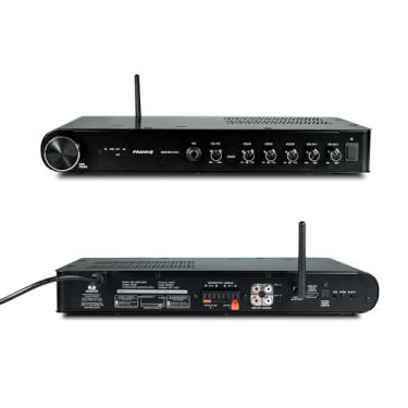 Imagem de Amplificador de Som Profissional Slim 3800 HDMI APP Bivolt Bluetooth USB Rádio FM Entrada Microfone Frahm - 32168