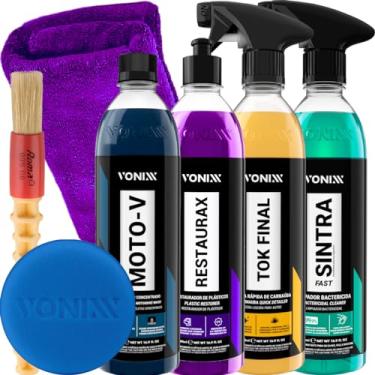 Imagem de kit lavagem automotiva em Geral Moto-V Cera Tok final Restaurax Sintra fast Vonixx