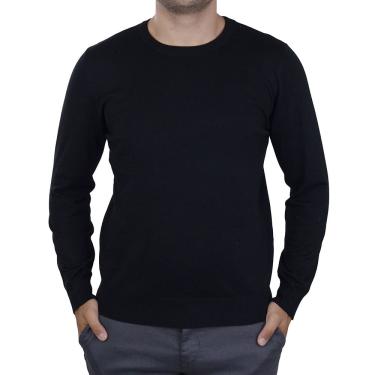 Imagem de Blusa Masculina Broken Rules Sueter Tricot Preta - 590193