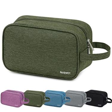 Imagem de Narwey Bolsa de Higiene Pessoal de Viagem para Mulheres Kit Dopp Masculina Bolsa de Viagem para Artigos de Higiene Pessoal Bolsa de Cosméticos Bolsa de Maquiagem Bolsa de Remédios para Viagens, B