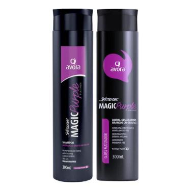 Imagem de Shampoo + Gloss Matizador Avora Magic Purple Platinum 300ml