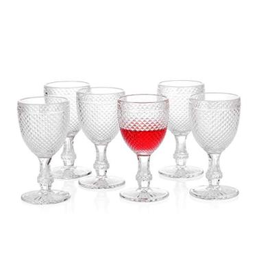 Imagem de G Conjunto de 6 taças de vinho da Chroma Collection, taças transparentes de 300,5 G para refrescos, suco de soda, perfeito para jantares, bares, restaurantes