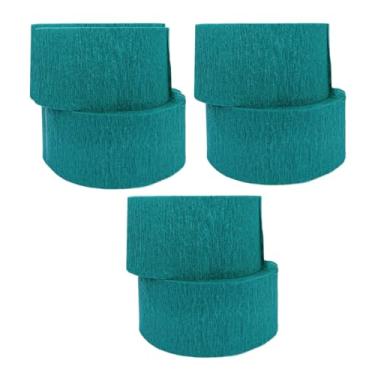Imagem de Transmissores de papel crepe, 6 rolos, feitos nos EUA, Teal, 6