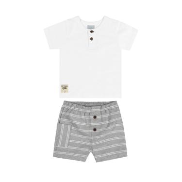 Imagem de Conjunto para Bebê com Camiseta e Bermuda Quimby-Masculino