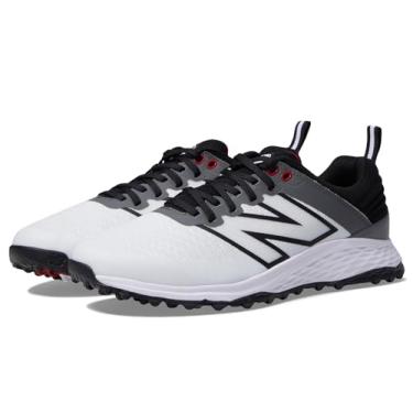 Imagem de New Balance Fresh Foam Contend V2 Tênis de golfe masculino, Branco/preto, 10