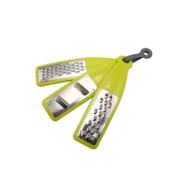 Imagem de ARFUKA Cortador de legumes, cortador de legumes, portátil, cortador de alimentos, minilâmina, cortador de batata, vegetais, ralador, cebola, comida, salada, fatiador de batata, verde, pacote com 3