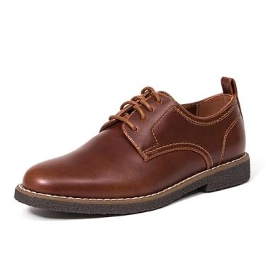 Imagem de Deer Stags Vestido infantil Zander espuma de mem ria confort vel Oxford, Redwood/Dark Brown, 3 Little Kid