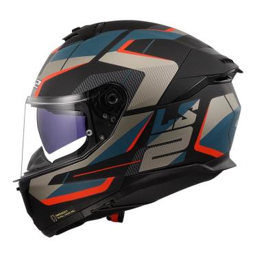 Imagem de Capacete LS2 FF808 Stream II Road Preto e Azul Fosco