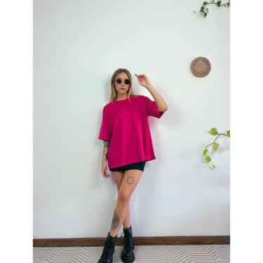 Imagem de Camiseta Oversized Feminina Aveloz - Rosa Pink