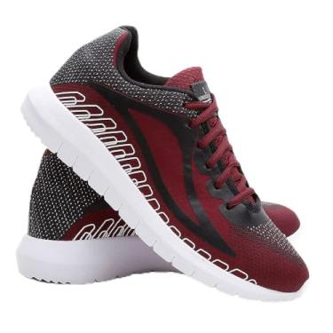 Imagem de Tênis Masculino SPEED Confort Urban Academia + Relógio - Vermelho - 40