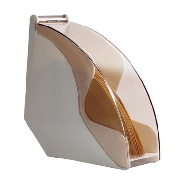 Imagem de Suporte De Filtro De Café, Filtro De Café Armazenamento Cone De Café Suporte De Filtro De Café Containerwwith Capa Para Casa(Branco)