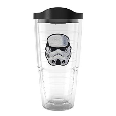 Imagem de Tervis Copo de viagem Star Wars Stormtrooper feito nos EUA com isolamento duplo mantém as bebidas frias e quentes, 680 g, clássico