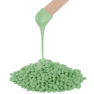 Imagem de PURPLESKY Cera, contas de cera dura verde de 500 g para remoção de pelos grossos, contas de depilação para biquíni, perna, costas, rosto, cera brasileira para mulheres e meninas, biodegradável, todos