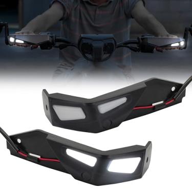 Imagem de VEISUTOR Protetores de mão luzes LED para Can-Am Ryker, kit protetor de mão de alumínio preto para Can-Am Ryker 600 900 Sport & Ryker Rally Edition todos os modelos, substituir #219400998