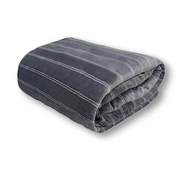 Imagem de Cobertor Queen 300g Blanket Vintage Lines - Kacyumara Chumbo
