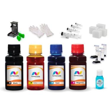 Imagem de Kit 4 Tinta Compatível Para Canon iP1900 PG-40 e CL-41 100ml - Toner V