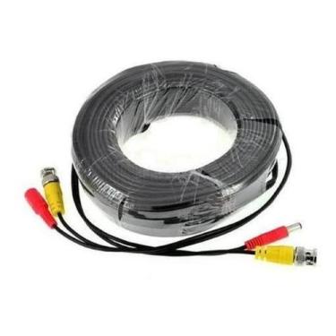 Imagem de Cabo Coaxial 20m com Conexões P4 e BNC  Pronto para CFTV - New Line Ca