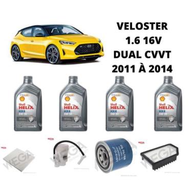 Imagem de Kit revisão troca de oleo veloster 1.6 11 à 2014 c filt comb - SHELL